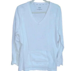 Liz Wear White Cotton Top XL